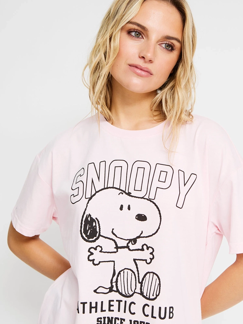 POLERA MUJER INDEX ALGODÓN MANGA CORTA SNOOPY - 3