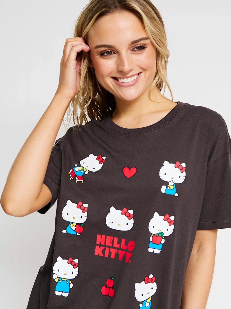 POLERA MUJER INDEX ALGODÓN MANGA CORTA HELLO KITTY - 3
