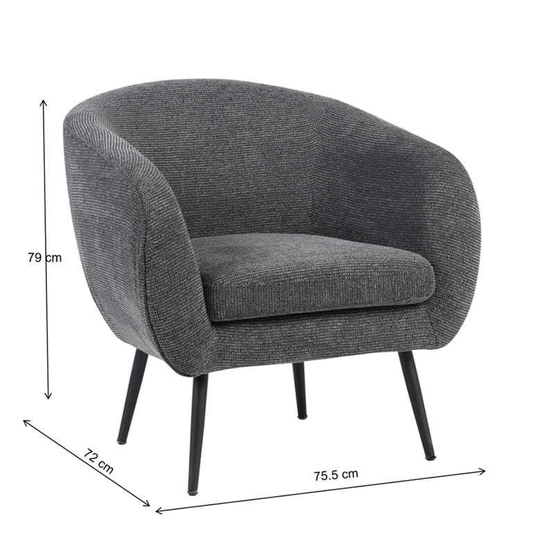 SITIAL RIPLEY HOME PRAGA GRIS OSCURO - 8