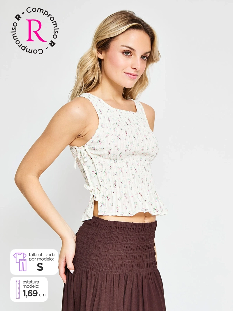 BLUSA MUJER INDEX ALGODÓN SIN MANGAS - 1