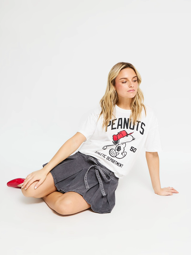 POLERA MUJER INDEX ALGODÓN MANGA CORTA SNOOPY - 4