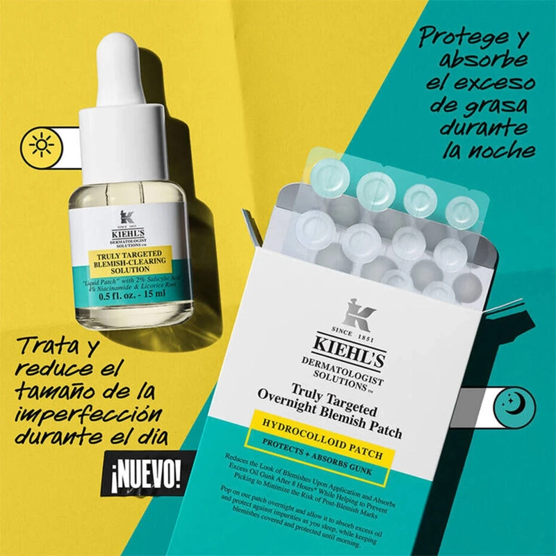 PARCHES ANTI-ACNÉ KIEHLS TRULY TARGETED OVERNIGHT BLEMISH PATCH 22UN - 3