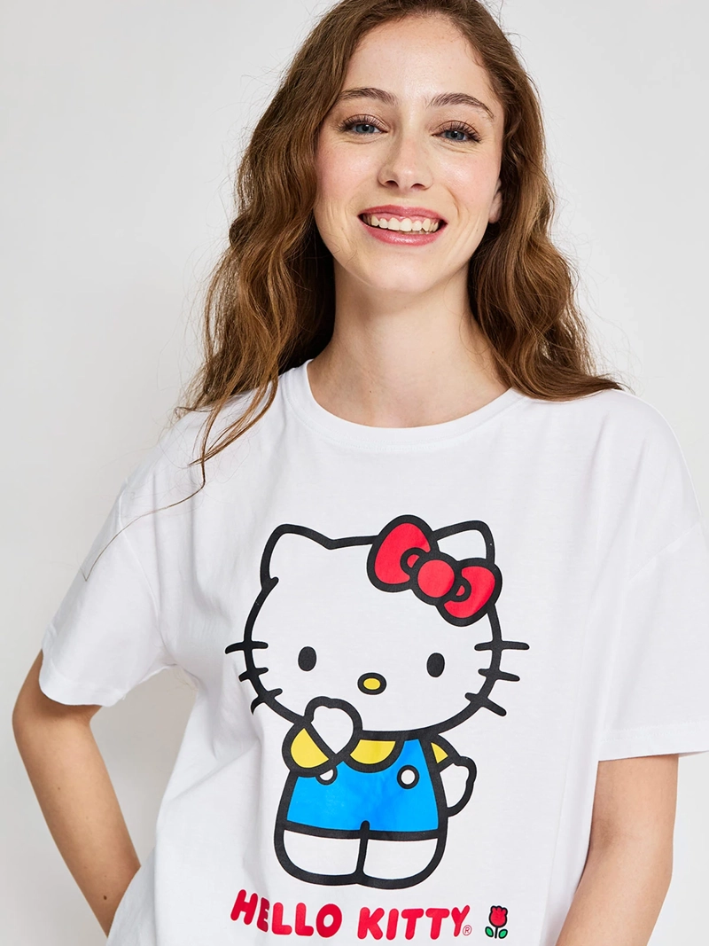POLERA MUJER INDEX ALGODÓN MANGA CORTA HELLO KITTY - 3
