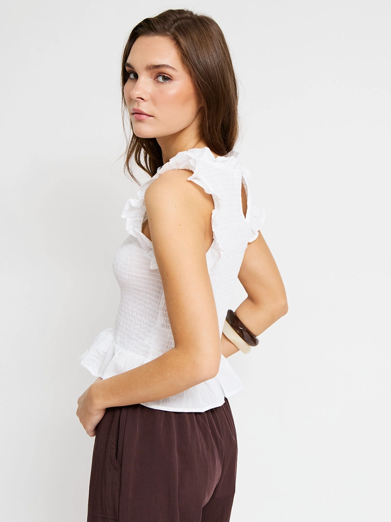 BLUSA MUJER INDEX ALGODÓN SIN MANGAS PANAL - 2