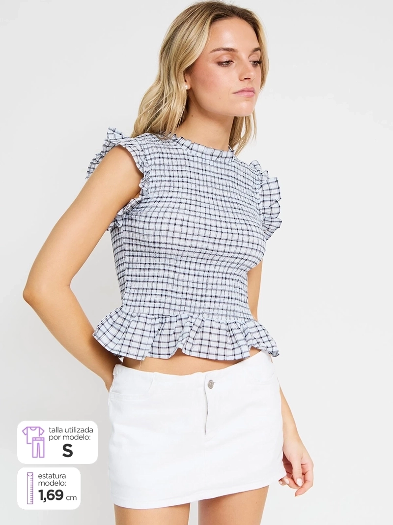 BLUSA MUJER INDEX ALGODÓN SIN MANGAS PANAL - 1