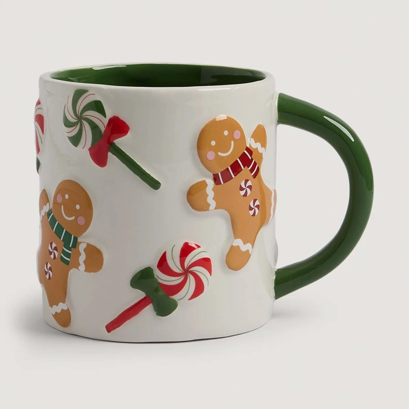 MUG RIPLEY HOME GINGER PALETA MARRÓN/BLANCO - 2