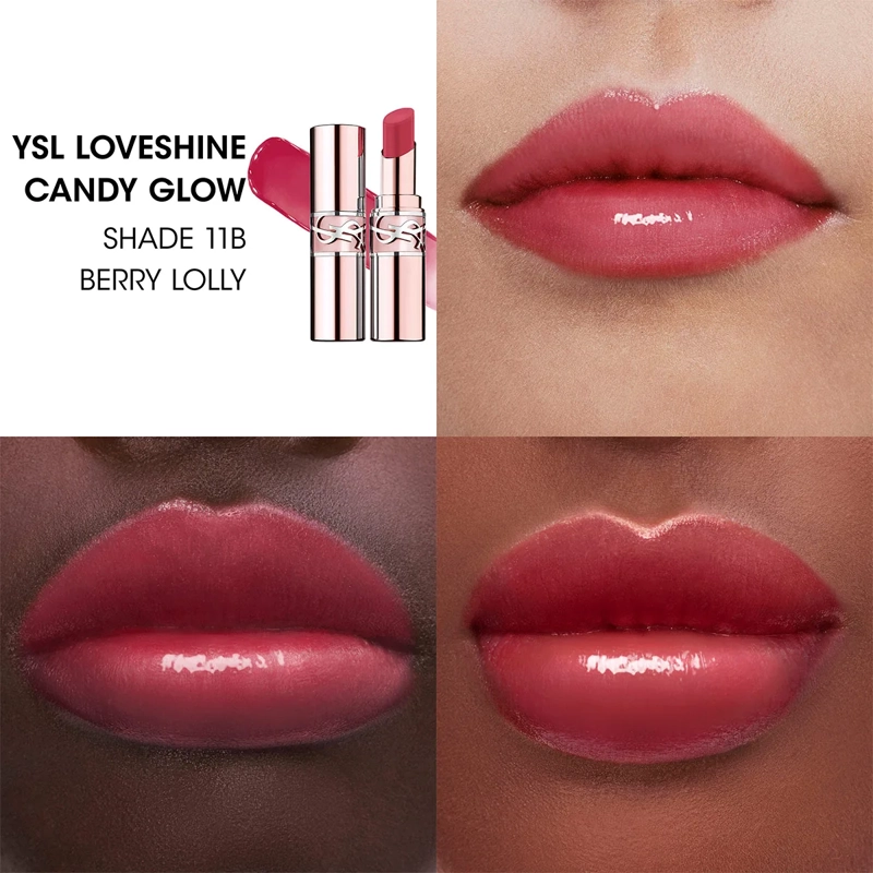 LABIAL YVES SAINT LAURENT LOVESHINE CANDY GLOW 11B BERRY LOLI, foto 4