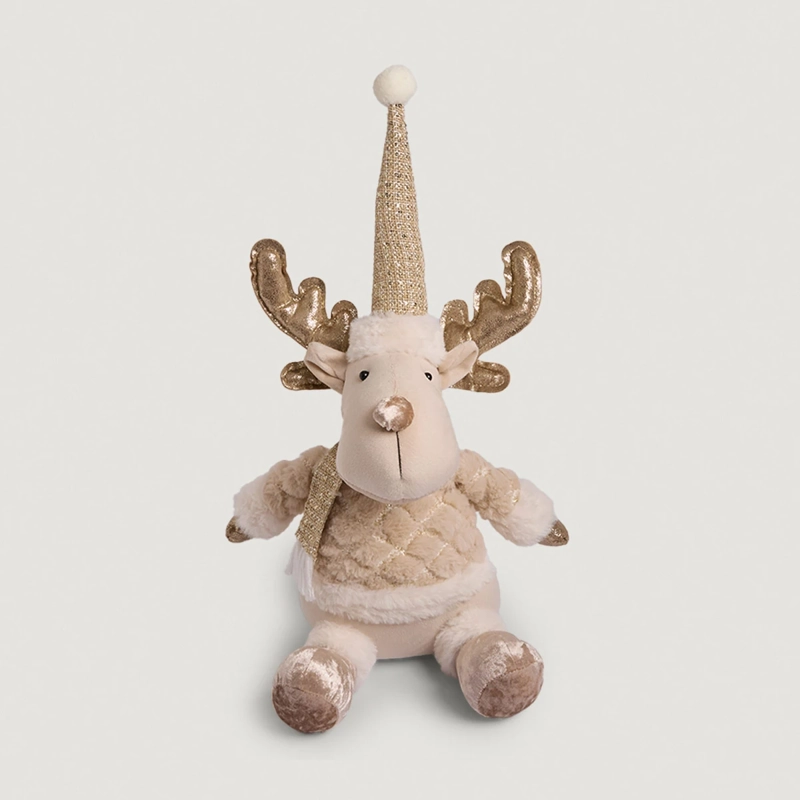 ADORNO NAVIDEÑO RIPLEY HOME PELUCHE RENO SENTADO - 1