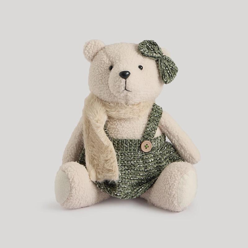 ADORNO NAVIDEÑO RIPLEY HOME NORDIC XMAS PELUCHE OSA SENTADA - 1