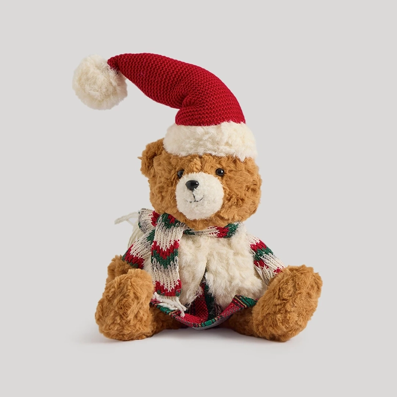 ADORNO NAVIDEÑO RIPLEY HOME TEDDY OSITA ESCOCES VESTIDO - 2