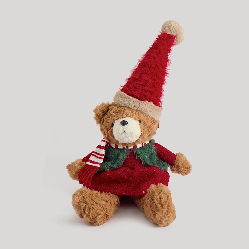 ADORNO NAVIDEÑO RIPLEY HOME TEDDY OSITA VESTIDO ROJO - 2