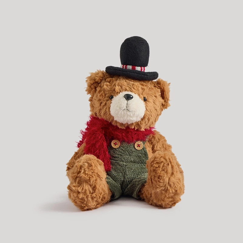 ADORNO NAVIDEÑO RIPLEY HOME TEDDY OSITO OVEROL VERDE - 2