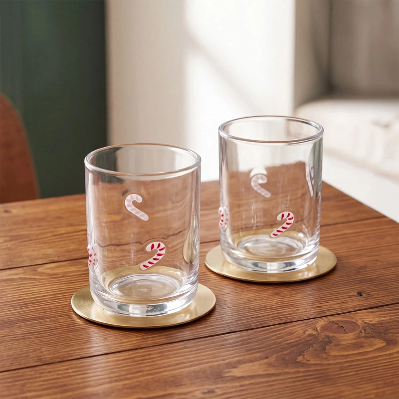 SET X2 VASOS RIPLEY HOME BASTÓN TRANSPARENTE - 1