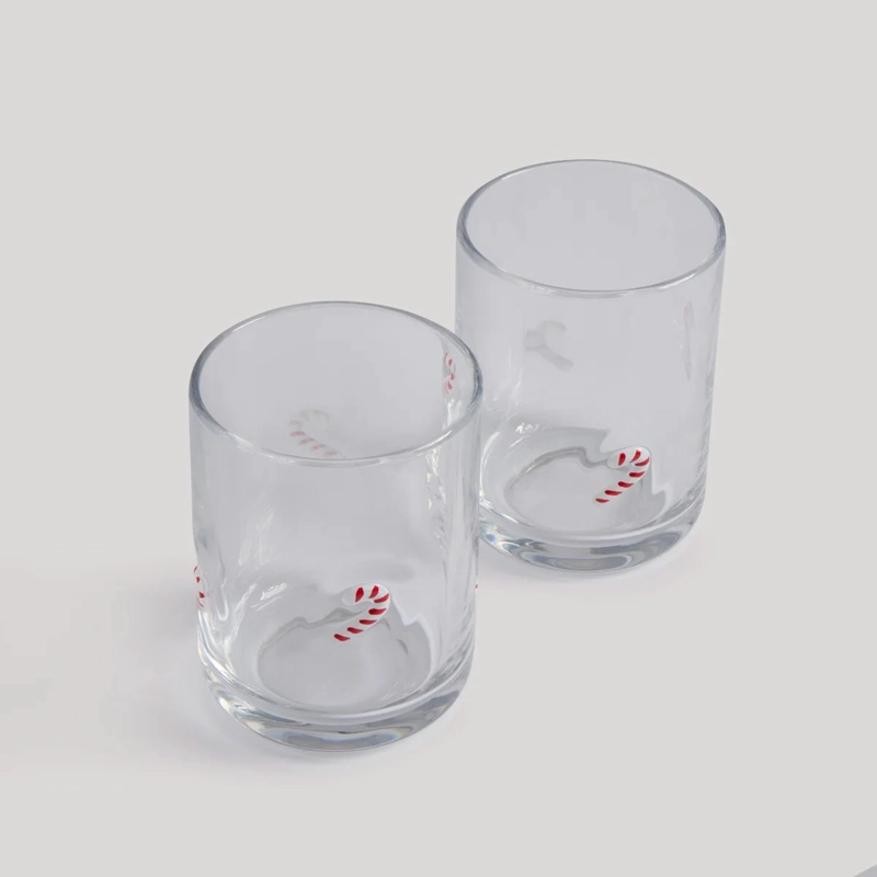 SET X2 VASOS RIPLEY HOME BASTÓN TRANSPARENTE - 2