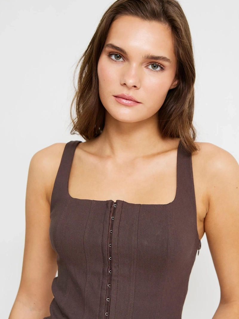 BLUSA MUJER INDEX ESCOTE RECTO SIN MANGAS - 3