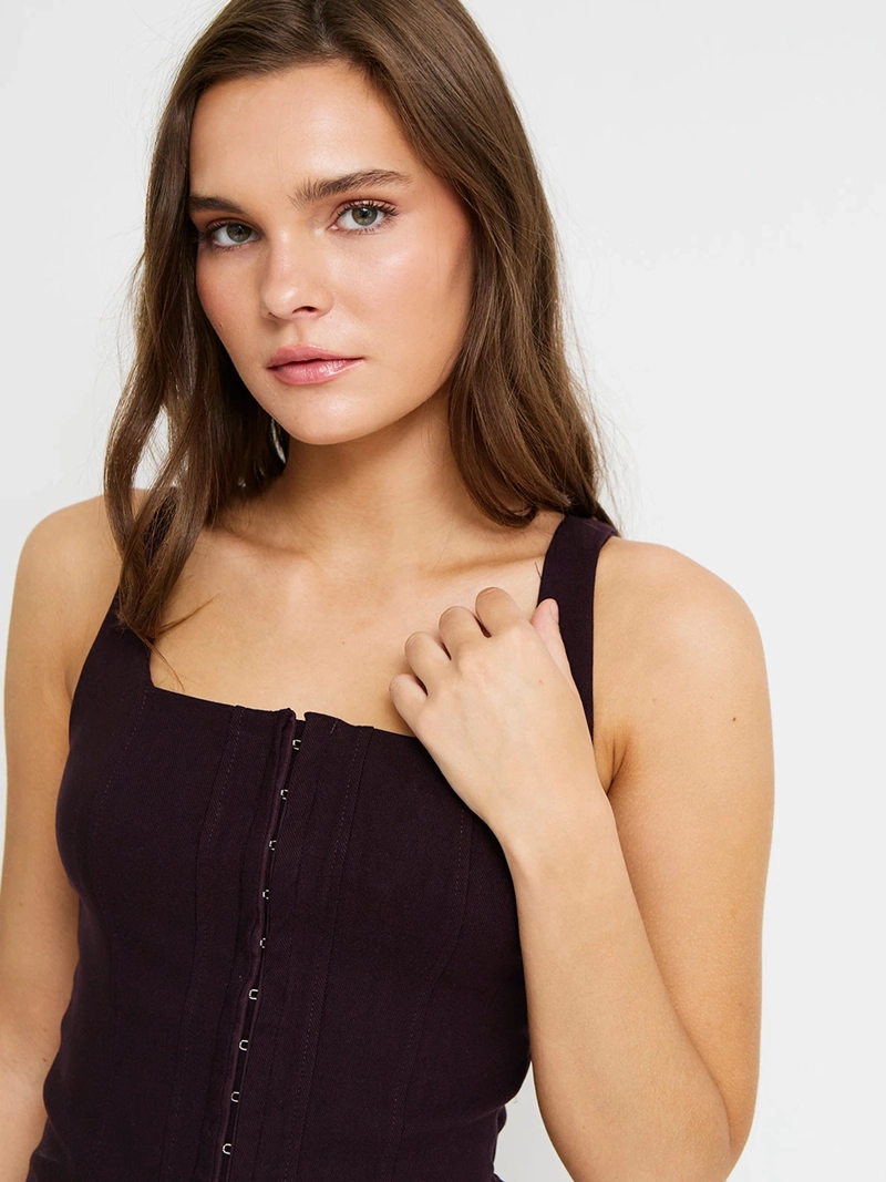 BLUSA MUJER INDEX ESCOTE RECTO SIN MANGAS - 3
