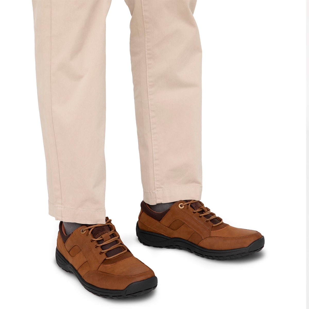 ZAPATOS HOMBRE GUANTE CAFÉ COWELL CUERO - 2