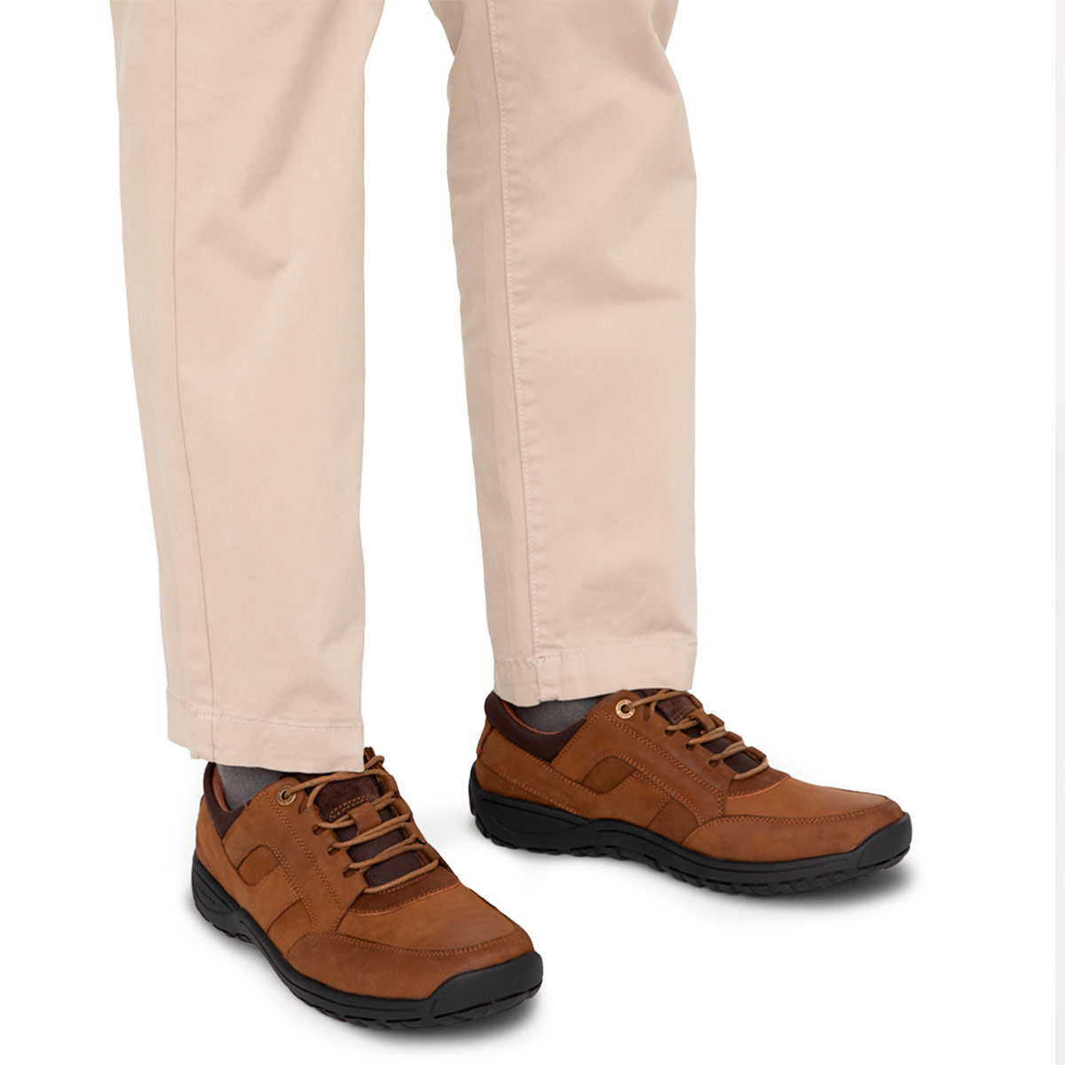 ZAPATOS HOMBRE GUANTE CAFÉ COWELL CUERO - 2