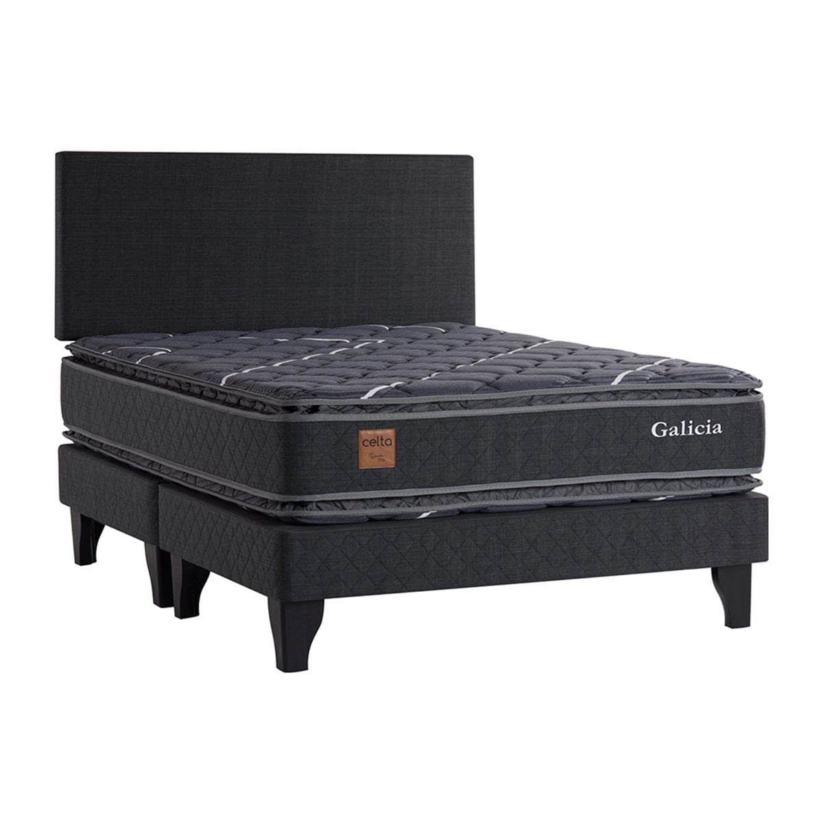 JUEGO DE DORMITORIO CELTA CAMA EUROPEA CADIZ 1.5 PLAZAS + SET
