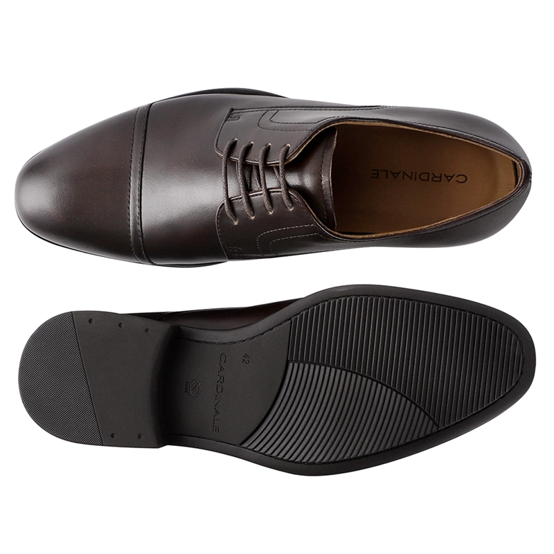 ZAPATOS HOMBRE CARDINALE CAFÉ ROWV CUERO - 3