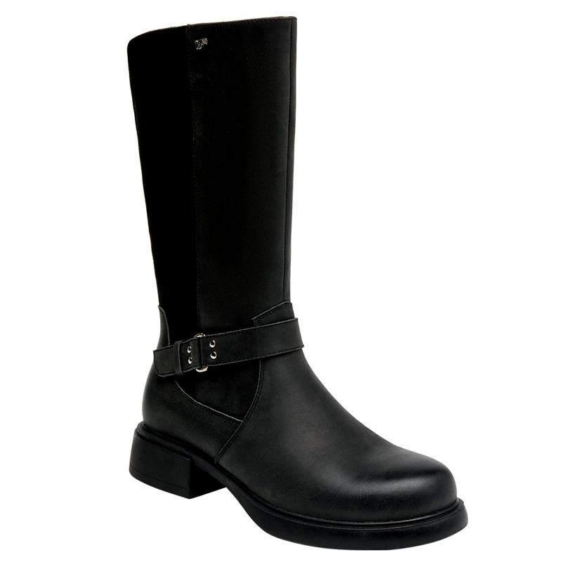 BOTAS MUJER 16 HRS NEGRO 16M0329 CUERO - 2