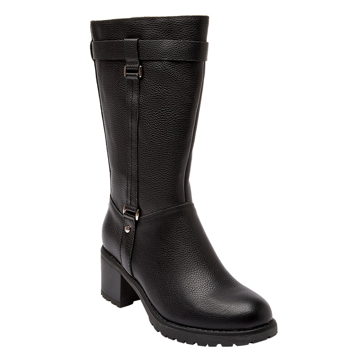 BOTAS MUJER BRUNO ROSSI NEGRO BRMJ665 CUERO - 2