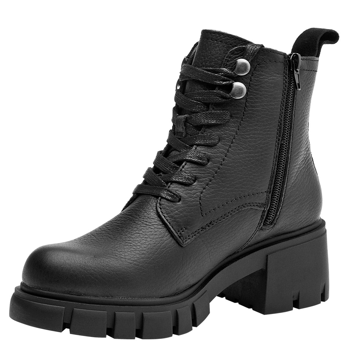 BOTINES MUJER BRUNO ROSSI NEGRO BRMH681 CUERO - 3