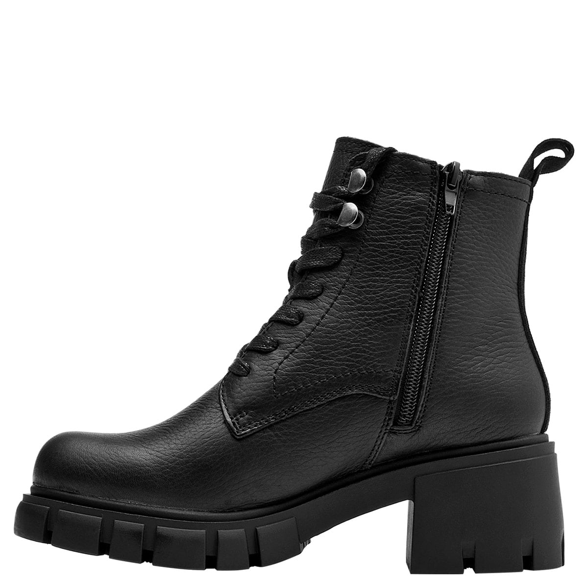 BOTINES MUJER BRUNO ROSSI NEGRO BRMH681 CUERO - 4
