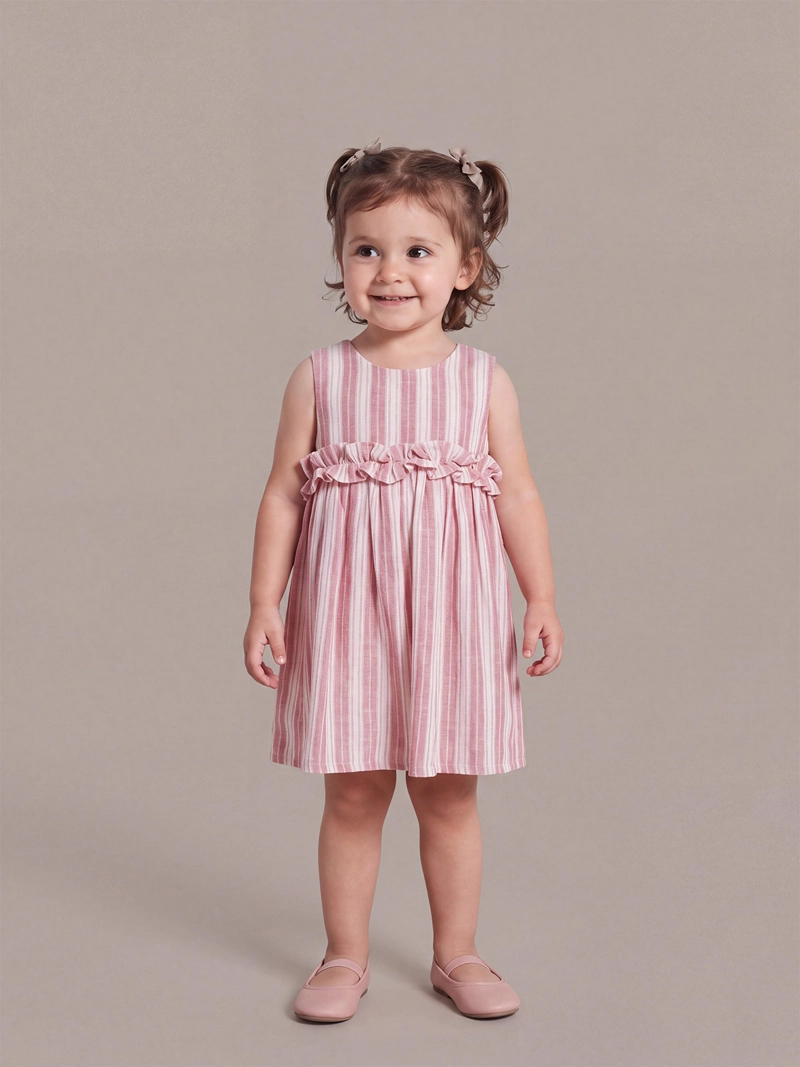 VESTIDO NIÑA BABY HARVEST CAPRI LINEAS  - 1