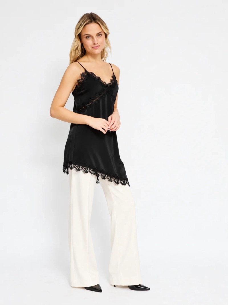 BLUSA MUJER INDEX SIN MANGAS SATÍN - 4