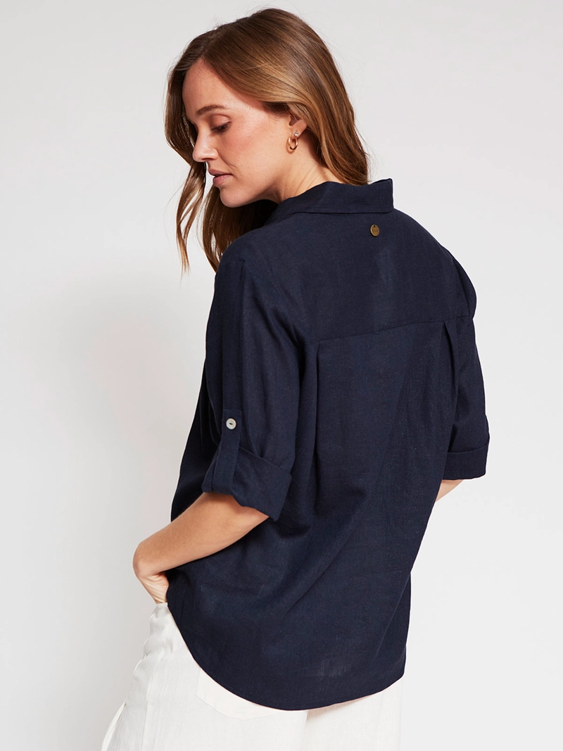 BLUSA MUJER REGATTA LINO MANGA 3/4 - 2