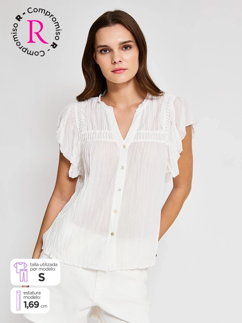 BLUSA MUJER PEPE JEANS ALGODÓN VUELO