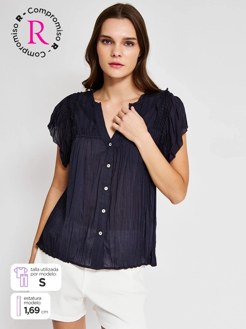 BLUSA MUJER PEPE JEANS ALGODÓN VUELO - 1