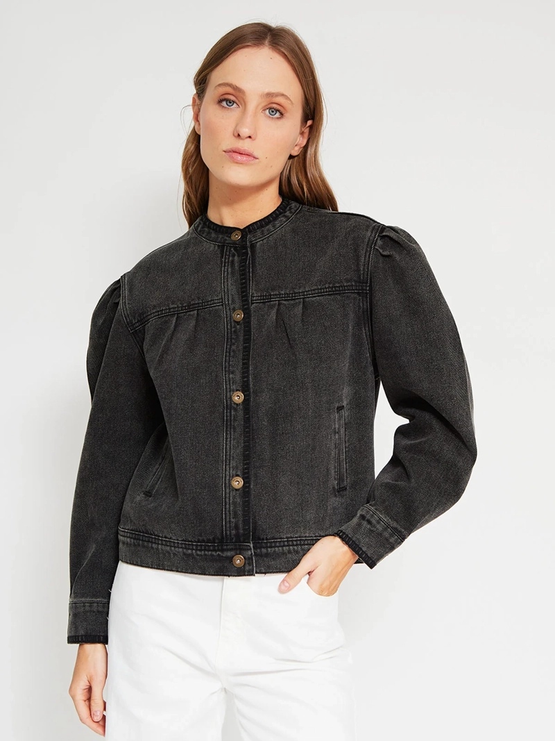 CHAQUETA MUJER TATIENNE ALGODÓN DENIM - 2