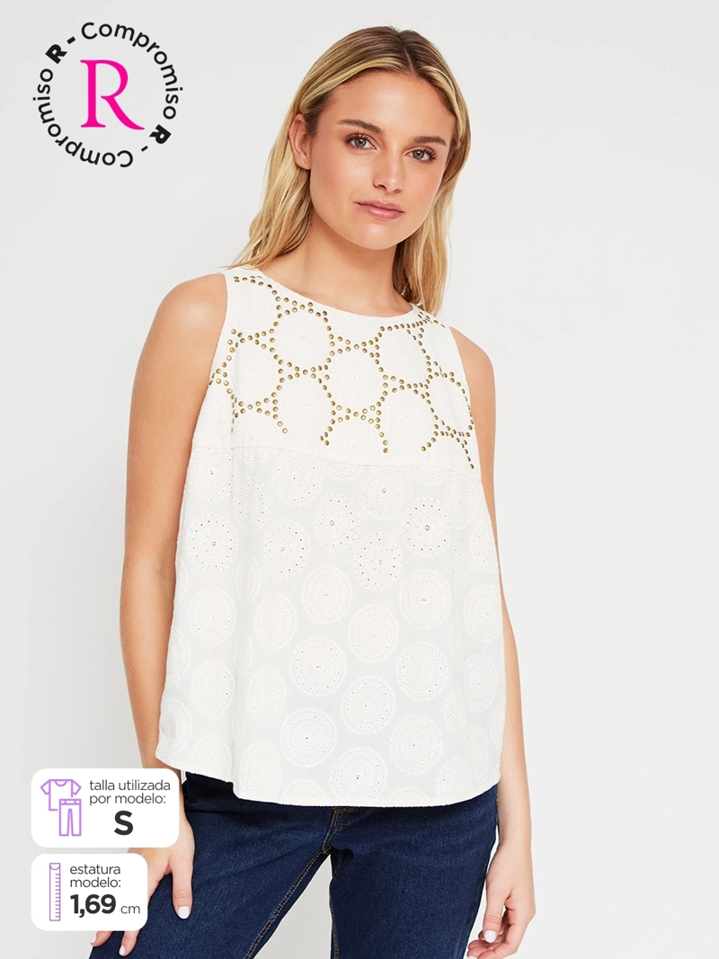 BLUSA MUJER PEPE JEANS ALGODÓN TACHAS - 1