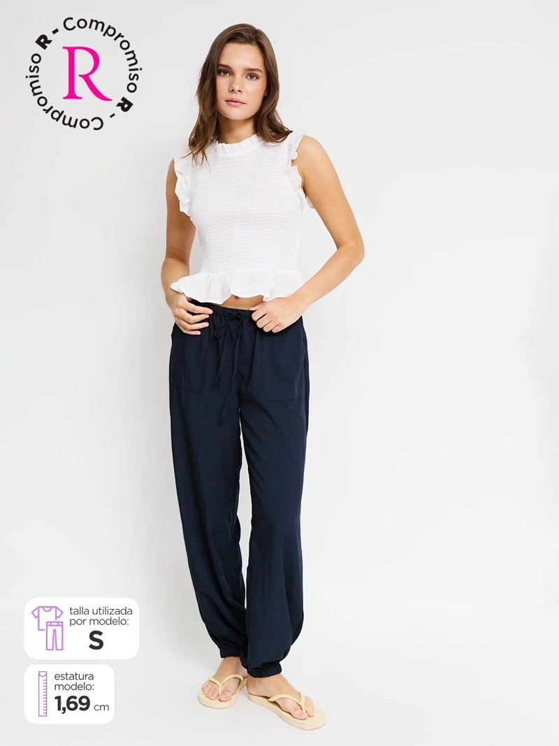 PANTALÓN MUJER INDEX LAZO - 1