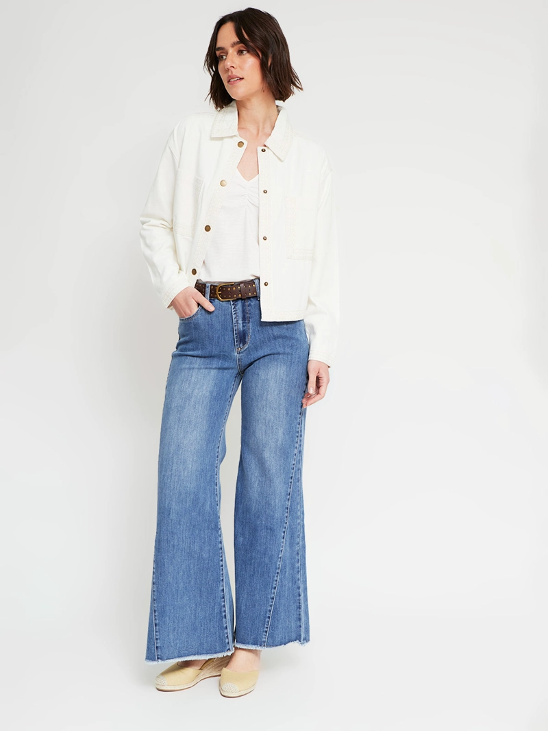 CHAQUETA MUJER TATIENNE ALGODÓN DENIM - 4