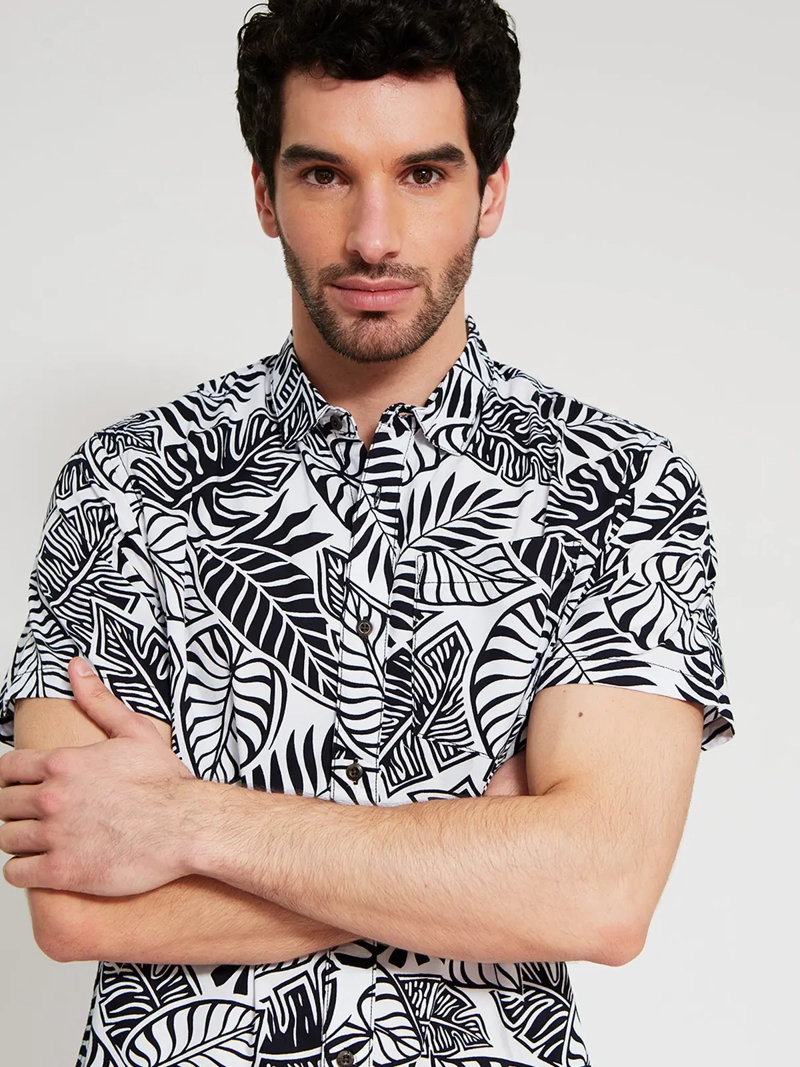 CAMISA HOMBRE CLOUDBREAK ALGODÓN MANGA CORTA PRINT - 3