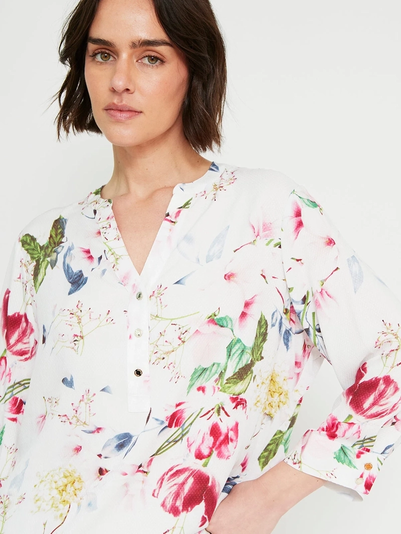 BLUSA MUJER CACHAREL MANGA 3/4 TEXTURA - 3