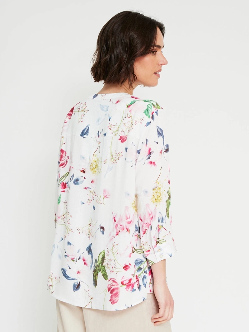 BLUSA MUJER CACHAREL MANGA 3/4 TEXTURA - 2