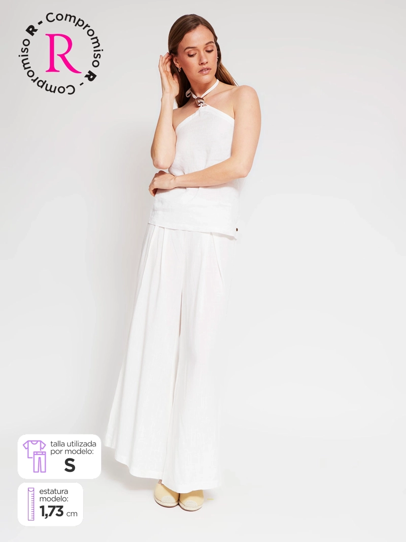 PANTALÓN MUJER TATIENNE PALAZZO LISO