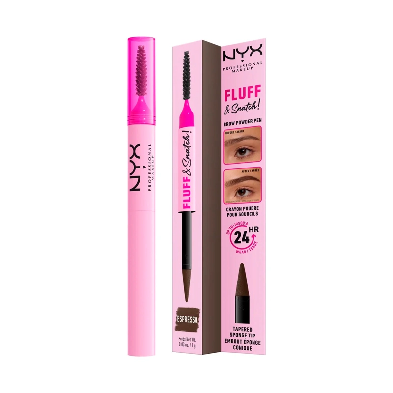 DELINEADOR DE CEJAS NYX FLUFF N SNATCH POWDER PEN 07 ESPRESSO - 4