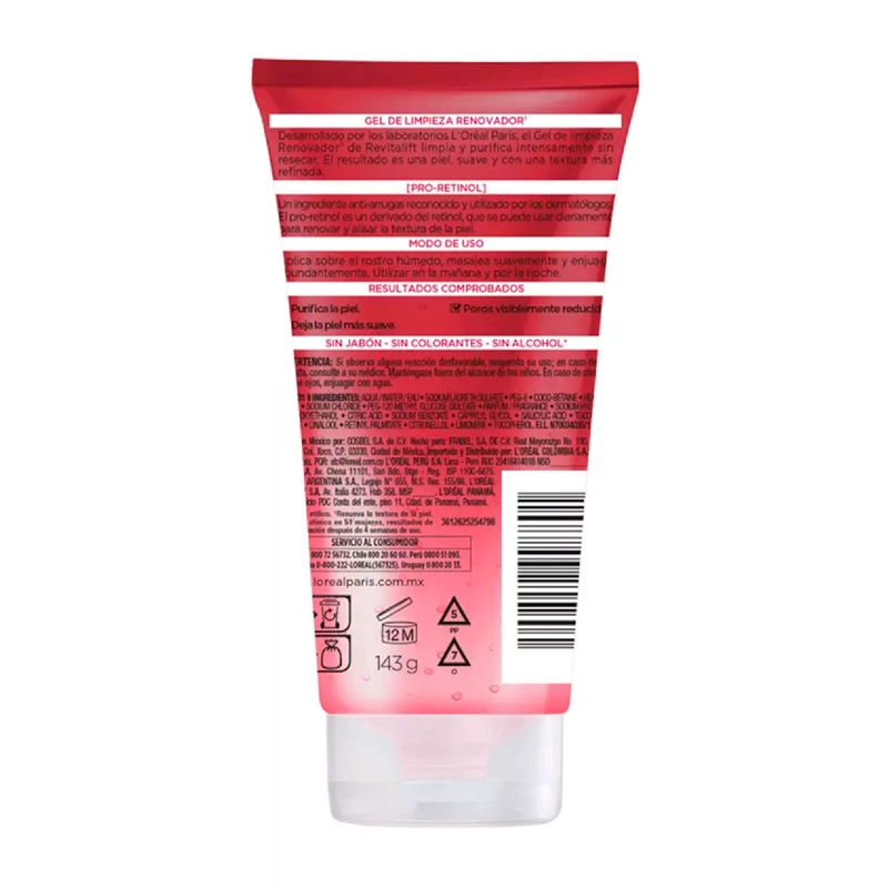 LIMPIADOR FACIAL LOREAL GEL RENOVADOR LASER X3 150ML - 2