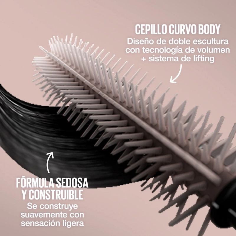 MÁSCARA DE PESTAÑAS MAYBELLINE LASH SENSATIONAL VERY BLACK WHS - 5
