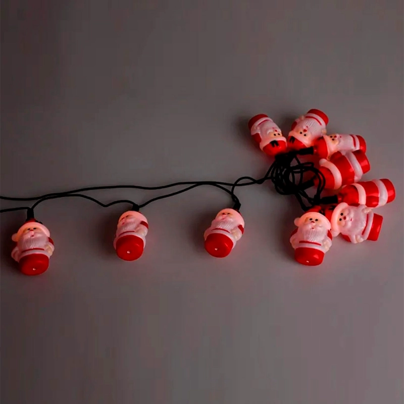 LUCES NAVIDEÑAS RIPLEY HOME 10 LUCES FIGURAS ACRÍLICO SANTA - 2