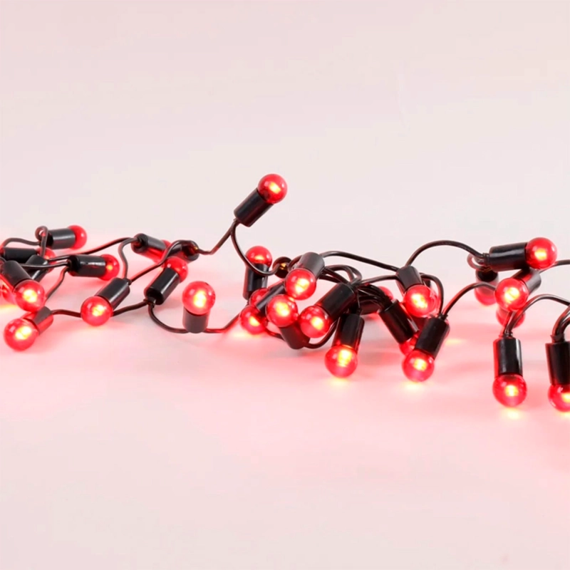 LUCES NAVIDEÑAS RIPLEY HOME 100 LUCES PERLAS ROJO - 2