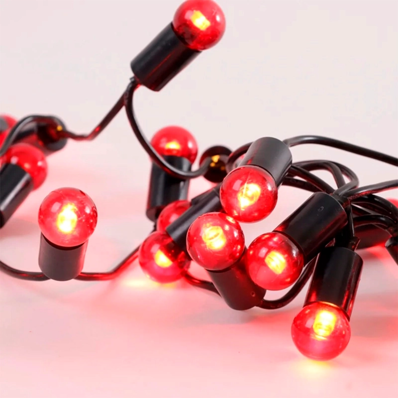 LUCES NAVIDEÑAS RIPLEY HOME 100 LUCES PERLAS ROJO - 3