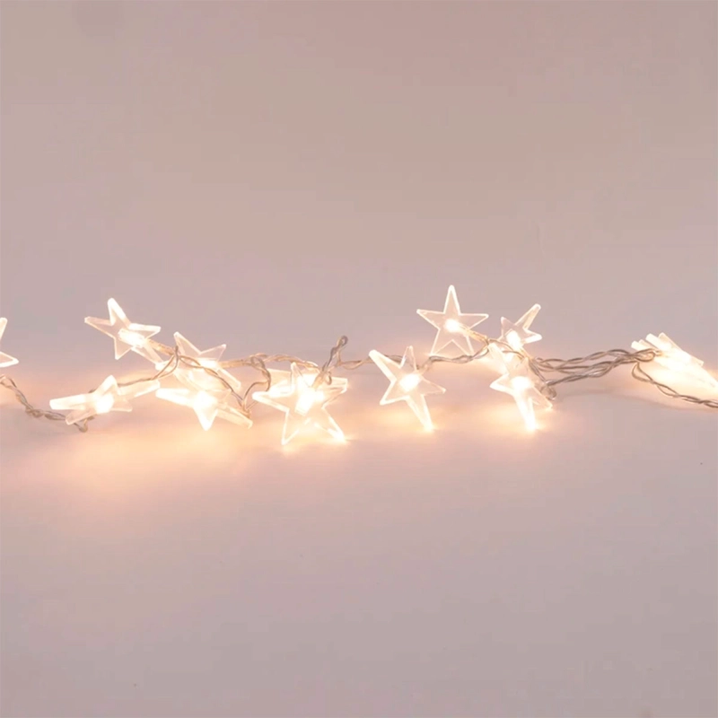 LUCES NAVIDEÑAS RIPLEY HOME 20 LUCES LED ESTRELLA PLANA BLANCO - 1