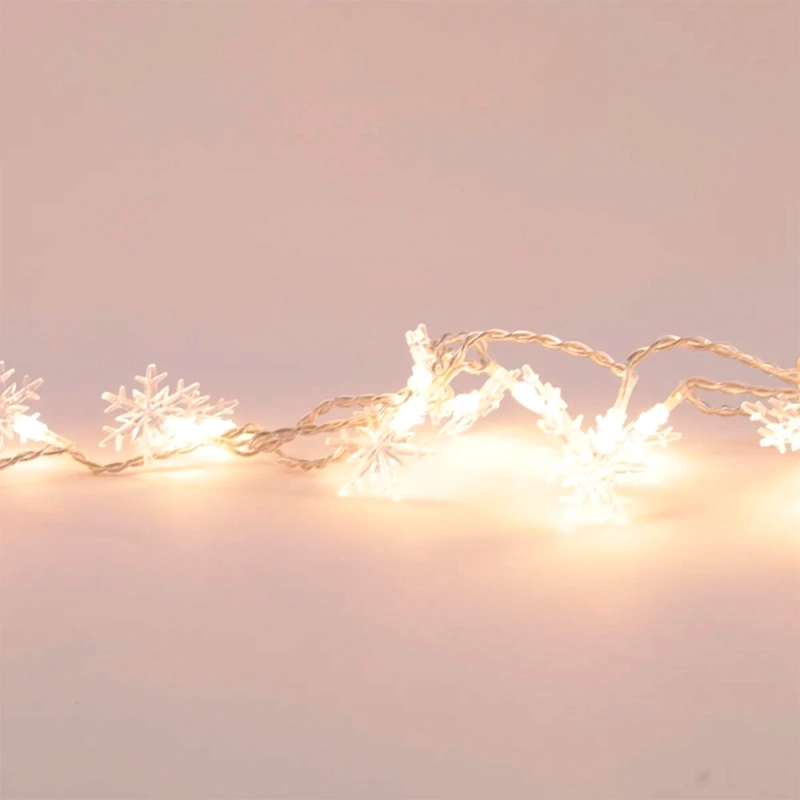 LUCES NAVIDEÑAS RIPLEY HOME 20 LUCES LED FIGURA SNOWFLAKE BLANCO - 1