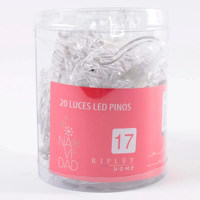 LUCES NAVIDEÑAS RIPLEY HOME 20 LUCES LED PINOS - 1